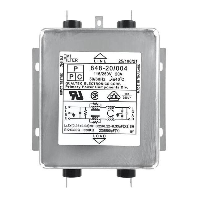 848-20/004 Qualtek  Netzfiltermodule